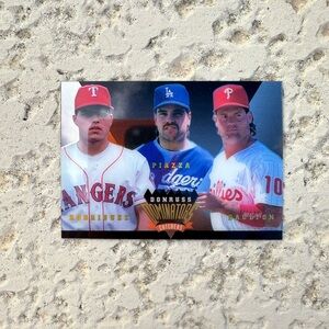 Russ Multicolor Baseball Card Wall Art Featuring Team Caps